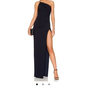 Katie May X Revolve Avena Navy Gown. Worn once for 3 hours